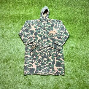 Vintage Bullseye Bill Water Repellent Duck Hunting Jacket Men’s Size XL Camo